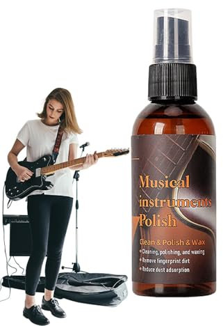 Olio per la cura della chitarra – Premium per la cura della tastiera, lubrificante per corde per chitarra, detergente naturale 'olio di limone, trattamento 'olio per chitarra | Ripristina la