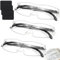 FLEXNOVA 300% Lupenbrille für Brillenträger, 3 Stück Vergrößerungsbrille mit 3 Brillenputztuch, Vergrößerungsglas, Magnifying Glass Leselupe Lesehilfe für Senioren für Nähen Handwerk Lesen