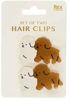 Hair clips (set of 2) - Puppies