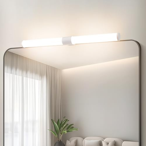 Homefire Lámpara LED para espejo Lámpara para espejo de baño de 40CM | abrazadera resistente al agua IP44 moderna lámpara de baño blanconeutro 4000K ideal para mueble de y armario espejo