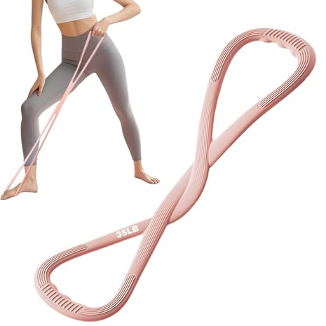 Stretching-Bänder, 8-förmige Widerstandsbänder, tragbare formende Bänder für Schultern, Beine, Hüften, Muskeltraining, Zuhause, Fitnessstudio, Reisen