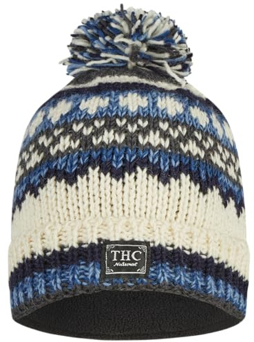 THC Schafwoll Pudelmütze 816 | Schafwolle | Strickmütze | Pudelmütze | Woll-Mütze | Schafwollmütze | Wintermütze