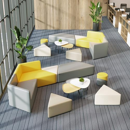 KIBONCY Innovatives Sofa-Couchtisch-Paar for Büros: Entspanntes Design, geeignet for die Lounge des Schulungszentrums(C)