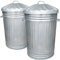 2 x Large 90L Litre Galvanised Steel Metal Bin Ideal for Animal Feed Storage Rubbish Dustbin By KetoPlastics