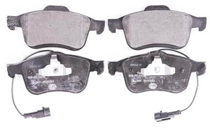 HELLA 8DB 355 024-691 Brake pad set - with integrated wear warning contact - T2464 - for e.g. FIAT / LANCIA / OPEL / RAM / VAUXHALL