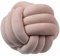 Hava Kolari Knot Kopfkissen Knotenkissen Plüsch Kissen Weiche Geknotetes Kissen Knoten Ball Kissen Dekor Bett Zimmer (35cm,Khaki)
