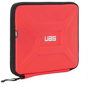 Urban Armor Gear Caja Universal para Apple iPad, Samsung Galaxy Tab, Lenovo Tablet, Microsoft Surface Go etc. (Estuche Universal para Comprimidos de hasta 11'', Estuche con Bolsillo de Malla) Rojo