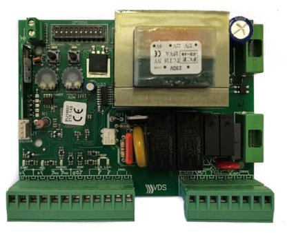 Placa de control VDS EURO 230 M1 ECO + Receptor + Encoder. Cuadro de maniobras para motores de corredera, basculantes y barreras.