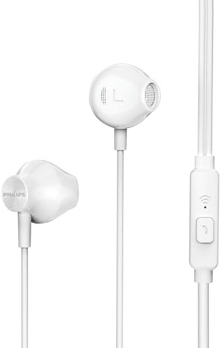 PHILIPS Queste cuffie auricolari portano musica di qualità comodamente alle tue orecchie, grazie alle prestazioni dei bassi migliorate, driver per altoparlanti da 14,2 mm per bassi profondi
