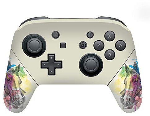 Head Case Designs Licenza Ufficiale Mark Ashkenazi Cavallo Mix Arte Vinile Sticker Gaming Pelle Adesivo Compatibile con Nintendo Switch PRO Controller