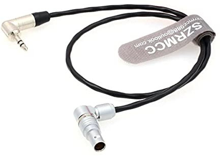 SZRMCC ARRI Alexa Mini/XT Kamera rechtwinklig 0B 5-polig auf rechtwinklig 3,5 mm Zaxcom Timecode-Kabel