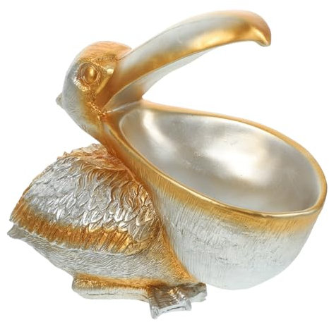 Kreative -Statue, Vogel-Figuren, Kunstharz, Tierfigur, Eingang, Handy und Schlüssel, Aufbewahrungskorb, Schale, Desktop Ornament für Tisch, Zuhause, Bar, Dekoration, Farbe Zufällig
