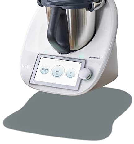 SkingHong Unterlage für Thermomix TM6 TM5 TM31 TM Friend Zubehör - Gleitbrett und Anti-Rutsch, Wiederverwendbar für Vorwerk TM5 TM6 Küchenmaschine, Grau