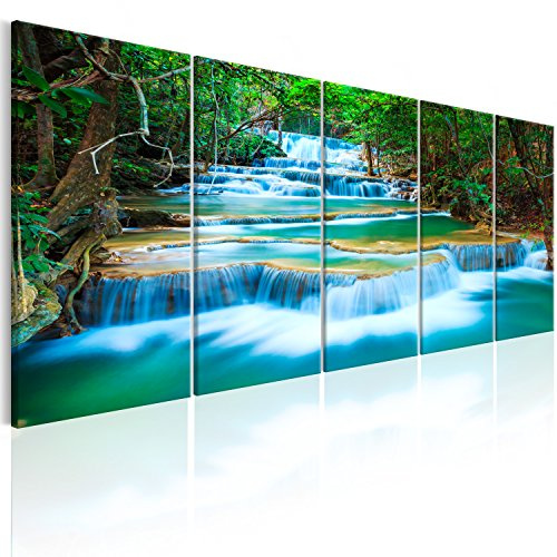 murando - Panneau Acoustique Mural, Tableau Décoration Nature 225x90 cm | Mousse Acoustique - 2,6 cm, Réduit les échos le salon, Décoration Murale Moderne 2-en-1, Toile tendue sur châssis en Bois