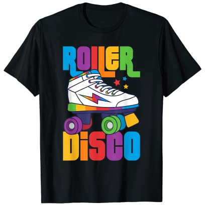 Roller Disco / Trendy Retro 70er Jahre Rollschuh Outfit T-Shirt