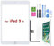 Hedywei Ersatz-Touchscreen für iPad 9 Display A2602 A2603 A2604 A2605 10,2 Zoll 2021 Touchscreen Digitizer mit Werkzeugset (weiß)