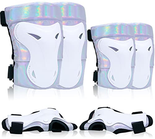 Rodilleras de patinaje, Bienbee Rodilleras de coderas y rodilleras para adultos, coderas de patinaje, equipo de protección para adultos, para patinaje, patinaje, para mujeres, jóvenes y niños