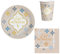 Amscan 10139765DY - Partygeschirr Eid Mubarak, Servietten, Teller, Becher, Ramadan Dekoration