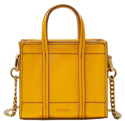 FOSSIL Carmen Micro Tote Bag Golden Yellow
