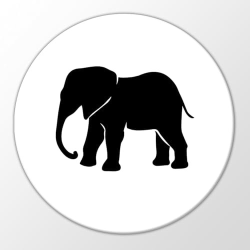 Huuraa Magnet Elefant Silhouette Geschenk 59mm Kühlschrankmagnet Flaschenöffner Elefant Geschenkidee