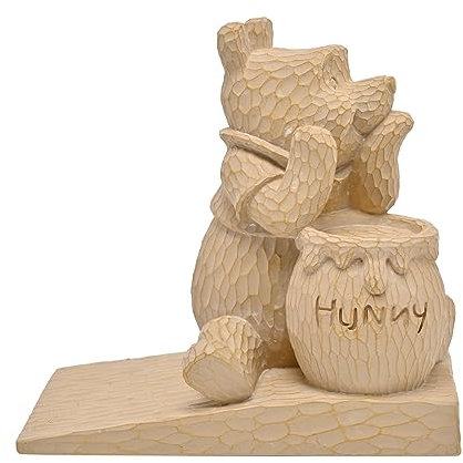 Disney Winnie The Pooh Wood Effect Resin Door Stop Brown