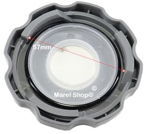 Marel Shop® - Tappo Coperchio Decalcificatore Sale Diametro Interno 57 mm per Lavastoviglie compatibile con Gorenje Mora per Modelli : GV51211 - GS56210W - IM632 - IM641 - VM632X
