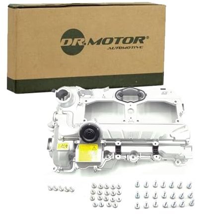 DR.MOTOR AUTOMOTIVE DRM2903A Ventildeckel Zylinderkopfhaube mit Dichtringen mit Entlüfterventil mit Schrauben Kompatibel mit BMW 5 Touring F11 11127588412