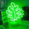 Aslanka Schildkrötenblatt-LED-Nachtlicht, Nachttischlampensockel, LED-Licht, Batterie/USB, Desktop-Dekoration, Weihnachten, Geburtstag, Party, Wohnzimmer, Schlafzimmer, Tisch, Kindergeschenklampe