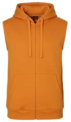 ROCK-IT Apparel I Veste à Capuche Homme sans Manches I Sweat à Capuche Premium pour Les Loisirs ou Le Sport Amateur I avec Fermeture éclair et Poche [taillesS-4XL] Hoodie Marinegold Orange 3XL