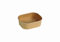 DeinPack 50 Salatschalen to go braun eckig 275 ml 12,5 x 10,5 x 4 cm I Recycelbare Feinkostbecher | Schalen Kraftkarton | Lunchbox | Take away Box