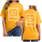 Yellow Create Your Own Custom T-Shirt Printing - Plus Size, Oversized, Short Sleeve, Loose Tops