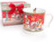 Christmas Concepts® Gamme de vaisselle en céramique de luxe Gingerbread - Mug de 15 oz avec coffret cadeau décoratif assorti