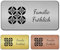 banjado® Türschild Bronze personalisiert Graviertes Klingelschild selbstklebend oder als Namensschild Briefkasten versch. Größen Hausschild personalisiert für Draußen mit Namen Zerrissenes Papier