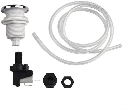 Besttoolifes Interruttore a pulsante on/off, getto a getto, tubo per vasca da bagno, spa, piscina, per macchine all'aperto, vasche da bagno, piscine e spa