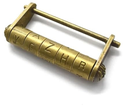 Cadenas à combinaison 5 lettres avec mot de passe fixe for armoire, boîte de jeu, Rarelock, 1 pièce