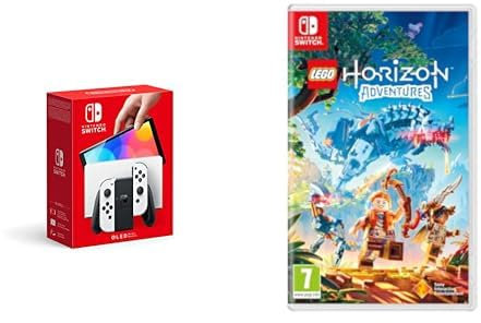 Nintendo Console Switch (modèle OLED) blanche & LEGO Horizon Adventures (SWITCH)