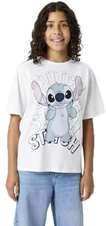TWO SOON Stitch T-Shirt Mädchen – Kinder Shirt aus 100% Baumwolle mit weichem Gummidruck, Kurzarm Oberteil für Schule & Freizeit