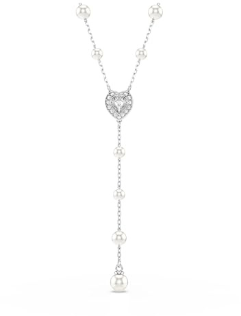 Swarovski Ariana Grande Collection, Clear Crystal & Pearls, Rhodium Finish, Necklaces, Earrings and Bracelets