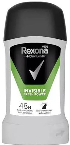 6er Pack - Rexona Men Motionsense Deodorant Stick - Invisible Fresh Power - 50ml