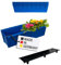 BURI 2 Euro-Paletten Blumenkästen-Einsätze inkl. Bewässerungsmatte | 37,3cm Blau | Pflanzkasten für Europalette Palette | Balkonkasten | Blumentopf | aus stabilen Kunststoff | Made in Germany