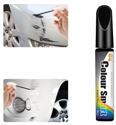 CGEAMDY 1 Stück/12ml Lackstift Auto, Lackstifte für Auto Kratzer, Universal Lack Reparatur, Auto Kratzer Reparatur Stift, Hoher Deckkraft, für Gegen Kratzer, Steinschläge, Kfz Moto Alufelgen (Schwarz)