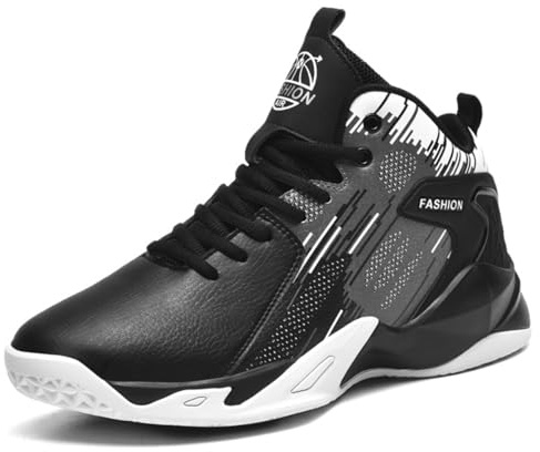 BINQER Herren High Top Basketball Sportschuhe Modische Anti-Rutsch-Basketballstiefel