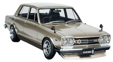 Mini Auto Spielzeug 1:18 Für Nissan Skyline 2000 GT-R (PGC10) IG3512 Legierung Auto Modell Gold Hause Dekoration Wohnkultur
