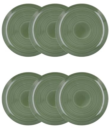 Quid Sicilia Set 6 Platos Llanos Melamina 25cm Melamina No Apto Microondas Extra Fuerte