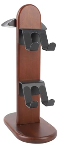 KUIDAMOS Gaming-Controller-Ständer aus Holz mit Kopfhörerhalter für Pro, Einzigartiger Premium-Controller-Halter aus Walnussholz für den Desktop, Organizer für der X-Serie, Geeignet für Gamer