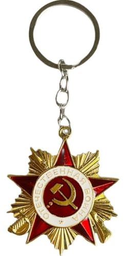 Zghhc Schlüsselanhänger Hammer Und Sichel, Symbol des Roten Sterns Aus Der Sowjetunion, Sowjetischer Kommunistischer Metall-schlüsselanhänger, Schlüsselaccessoire, Schmuckgeschenk