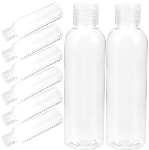 Shampoobehälter 200ml Kunststoff 10 Stück für Reise | Duschgel und Shampoo, Geeignet für Geschäftsreise und Outdoor, als Reiseflaschen für Toilettenartikel