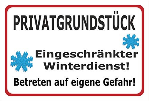 Melis-Folienwerkstatt Schild Privat-grundstück - 30x20cm - 3mm Aluverbund – 20 VAR S00018-118-B