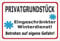 Melis-Folienwerkstatt Schild Privat-grundstück - 30x20cm - 3mm Aluverbund – 20 VAR S00018-118-B