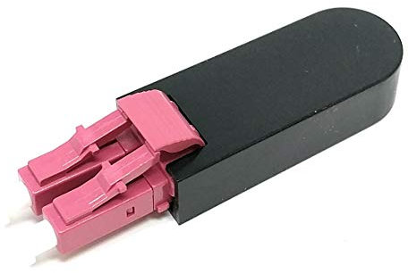 LC Glasfaser-Loopback-Adapter Multimode (50/125) OM4 Magenta